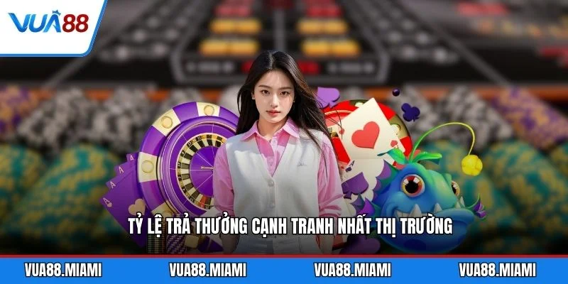 Tỷ lệ trả thưởng cạnh tranh nhất thị trường